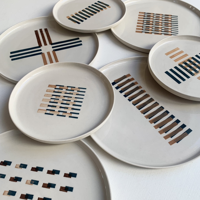 Assiette collectif MOKA grand modèle 