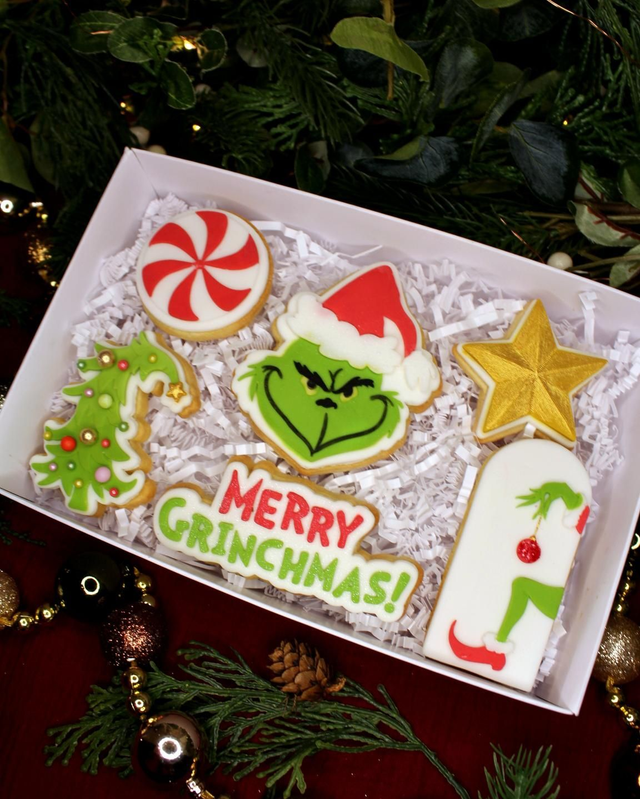 Merry Grinchmas Luxury Christmas Biscuits Gift