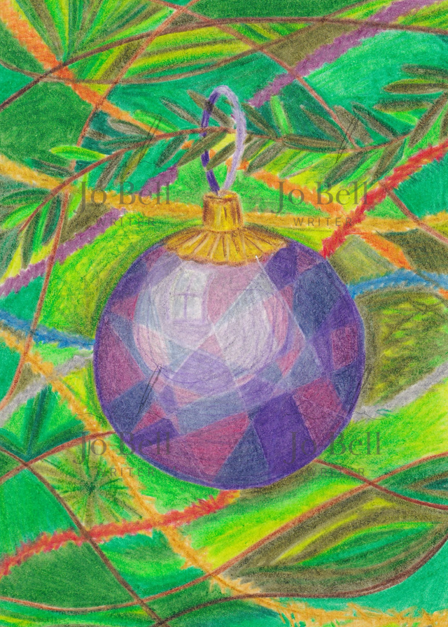 Christmas card - bauble