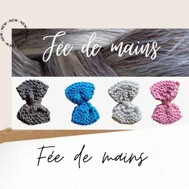 Barrettes Cheveux Noeud 