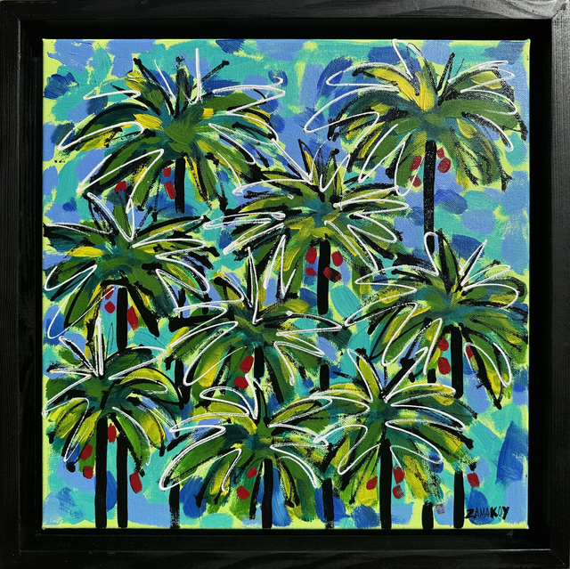 "Abstraction cocotière green"