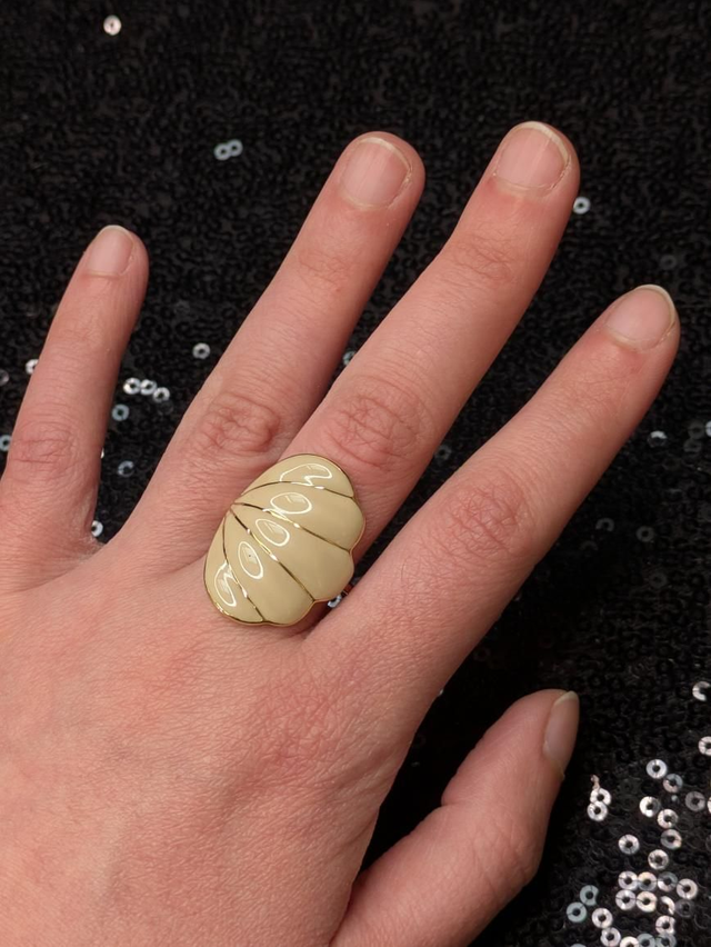 Bague coquillage email 