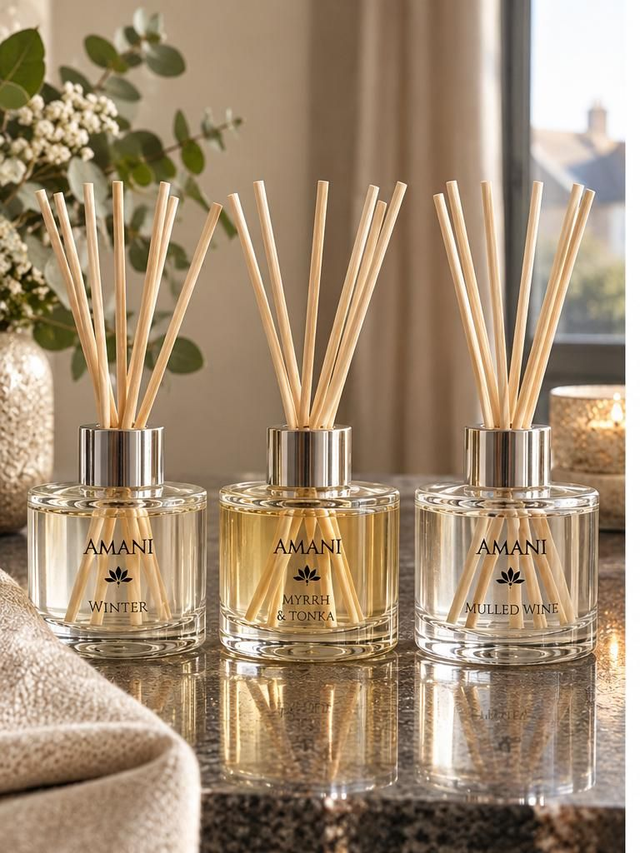 A Trio of Christmas Luxury Reed Diffusers 