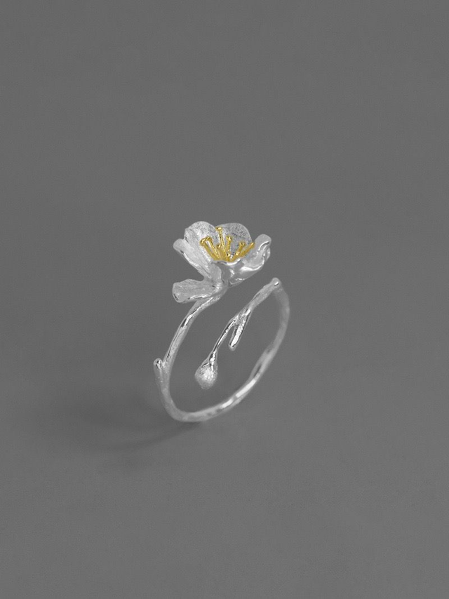 *Designer Silver Ring* Begonia Silver Ring