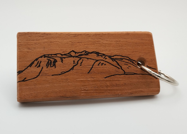 Wooden keyring - Snowdon/ Yr Wyddfa 
