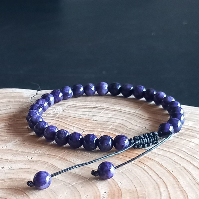 Bracelet ajustable en Charoïte