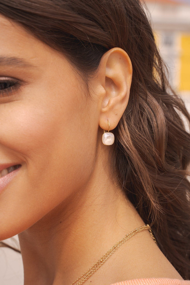 Dormeuses dorée &amp; Cristal Swarovski | Moonlight