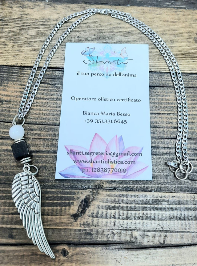 Amuleto meditazione ossidiana nera