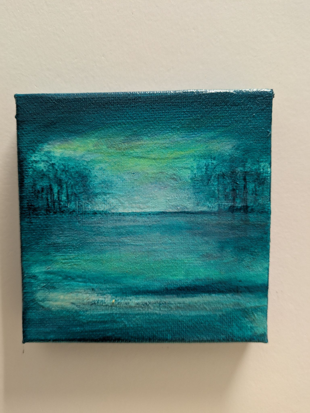 Orginal - selbstleuchtendes Minibild 10x10 cm