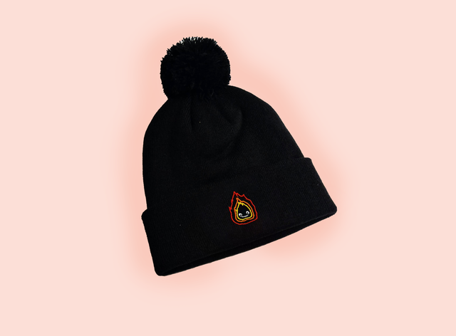 Cute Flame Bobble Hat