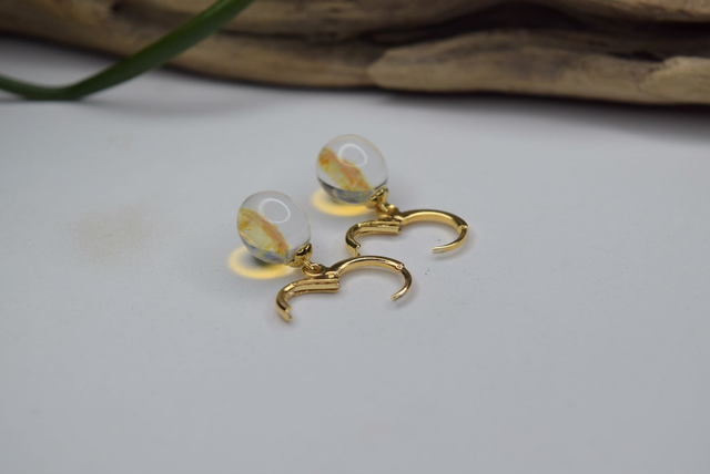 CRÉOLES VOIE LACTÉE TRANSPARENTE MONTURE OR (CVL19)