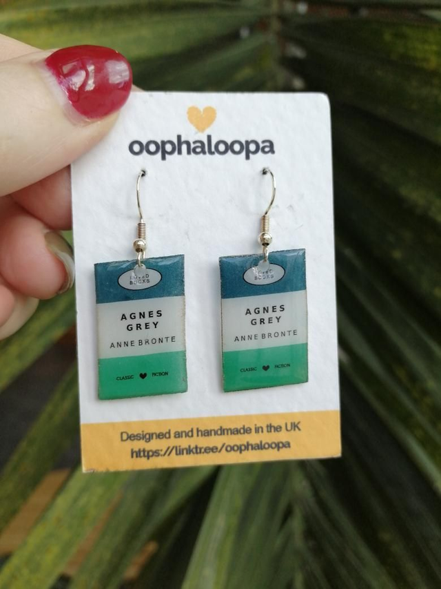 Book earrings 