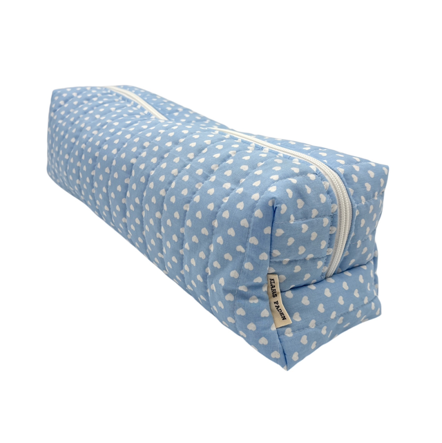 Hair Tool Organizer - Herzchen blau/weiß 