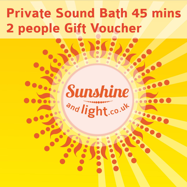 4) Private Sound Bath 45 minute session for two people