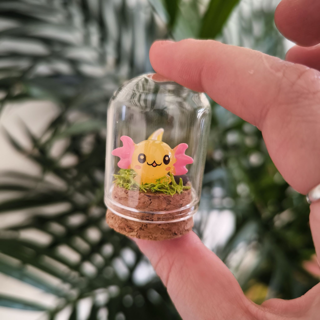 Toup&#039;tit protecteur - Axolotl jaune