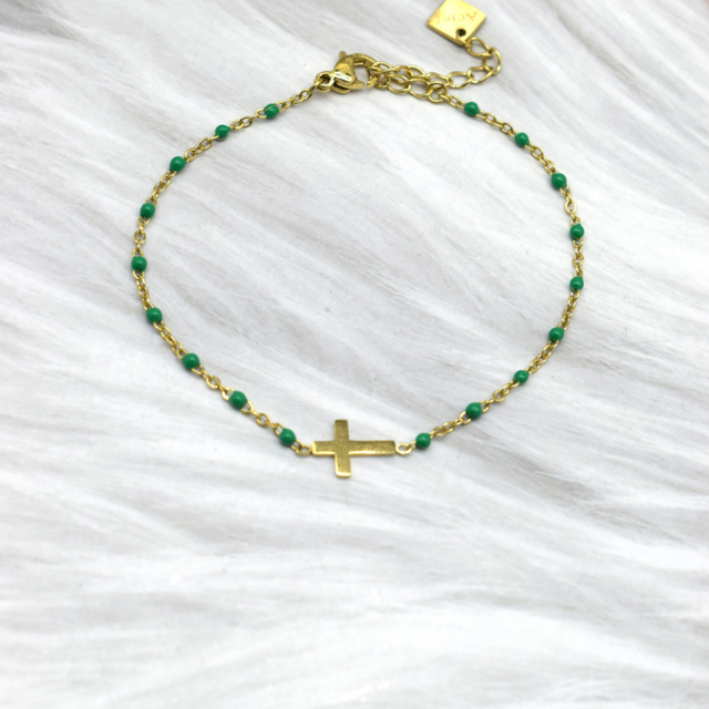 Bracelet inspire " GIGI" croix