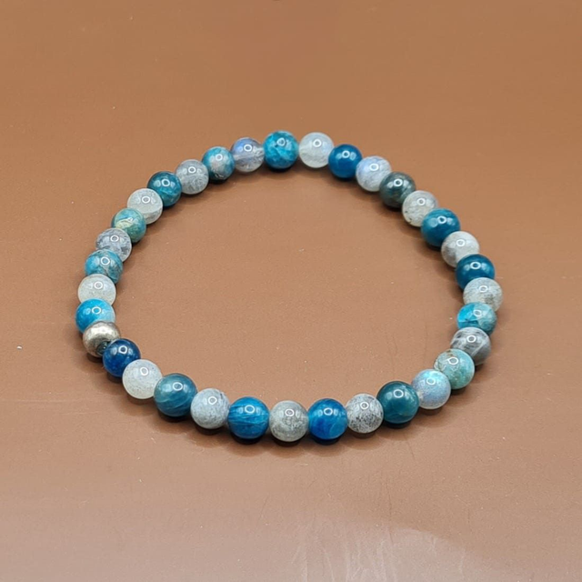 Bracelet Apatite bleue – labradorite
