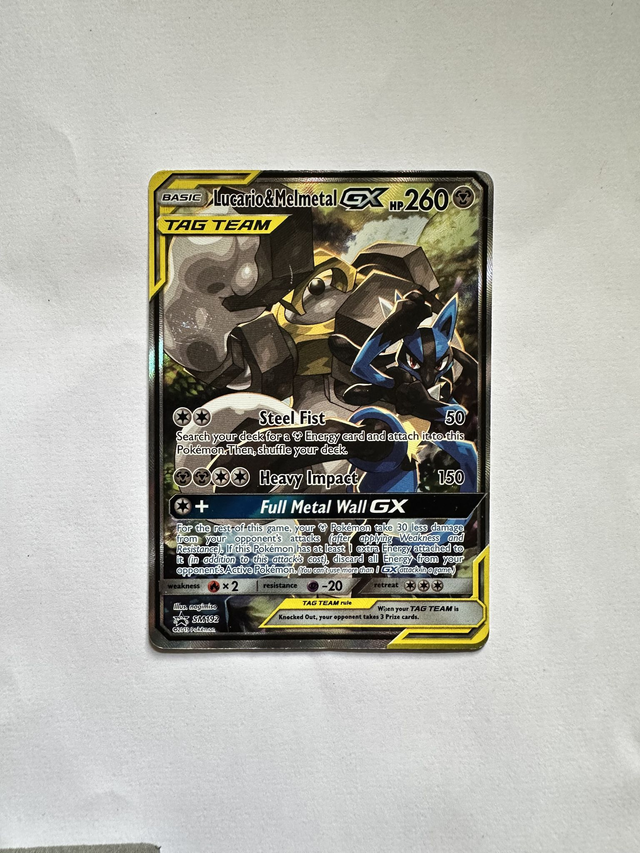 Lucario &amp; Melmetal GX TAG TEAM Promo (excellent condition)