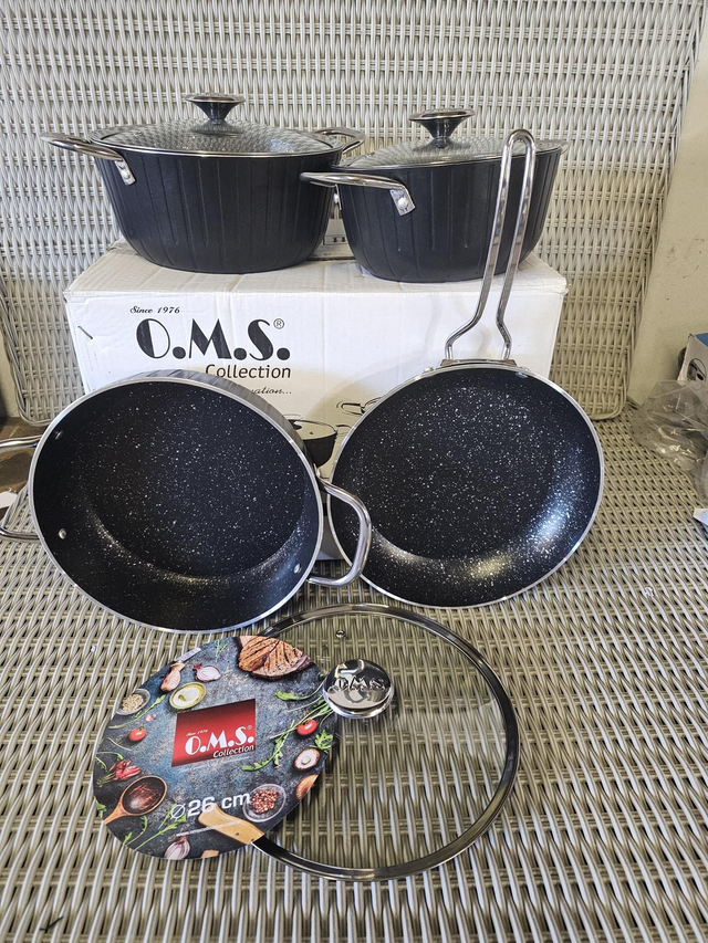 O.m.s 7pcs pan set (black)
