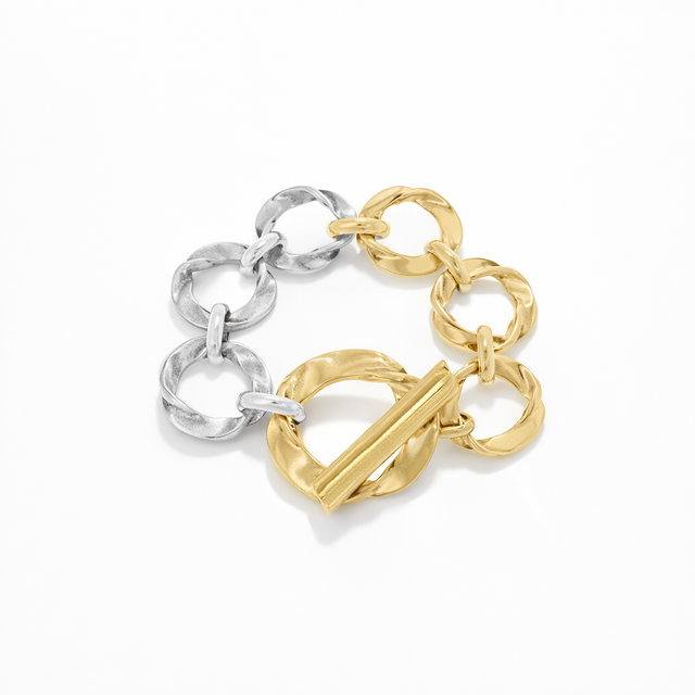 ALLURE bracelet silver &amp; gold - VIDDA