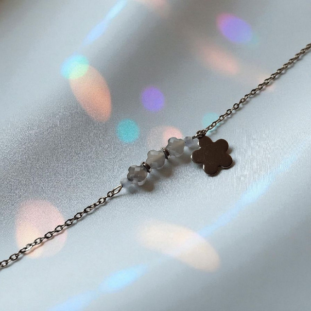 Bracelet acier inoxydable gris et argenté