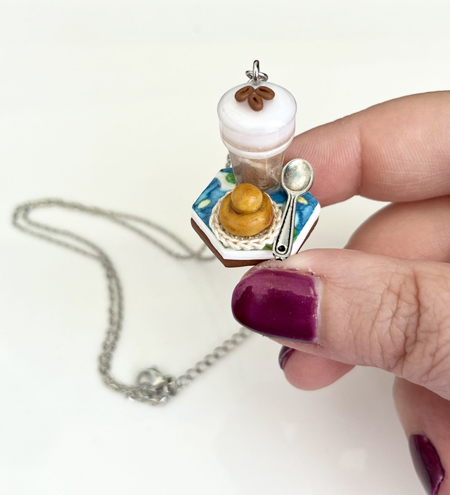 Collana Granita Caffè e Panna e Brioche con il tuppo