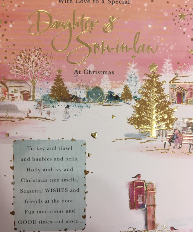 Christmas Daughter and Son-in-Law Large WW