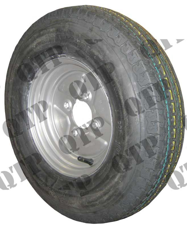 Wheel Rim c/w 145 x 10" Tyre, 4 stud, 4" PCD (53103) 