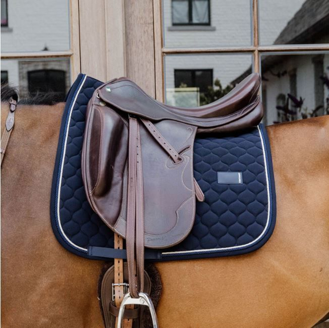 Kentucky Horsewear Onion Quilt Dressage Saddle Pad with Rubber Logo