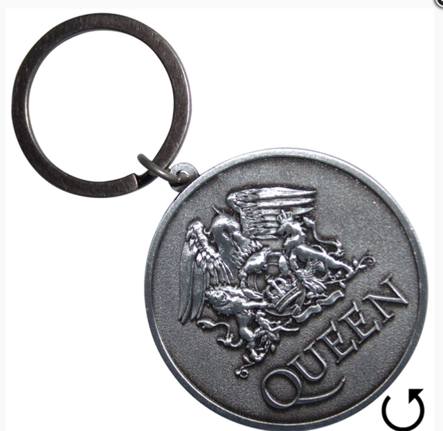 QUEEN KEYCHAIN: SILVER CREST DOUBLE SIDED (DOUBLE SIDED)