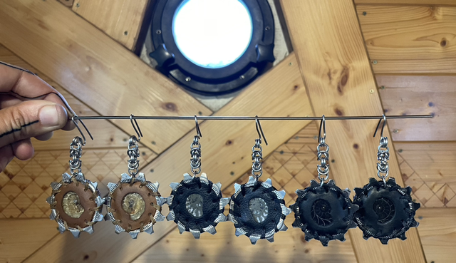 Boucles d’oreilles ammonites