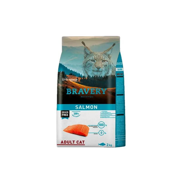 Bravery Salmón Gato Adulto 2kg