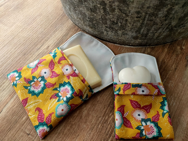 Kit pochettes savons printemps jaune
