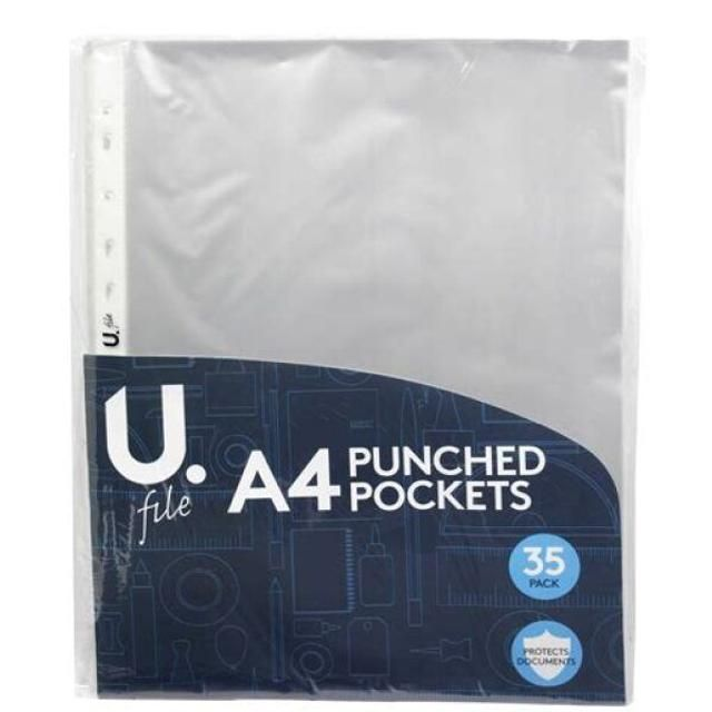 U File A4 Punched Pockets