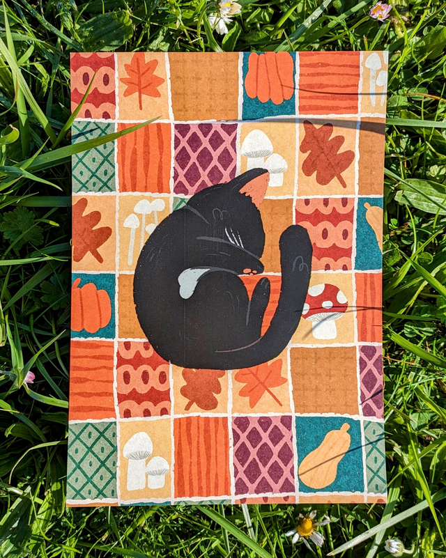 Print - Chat d'automne (défauts)