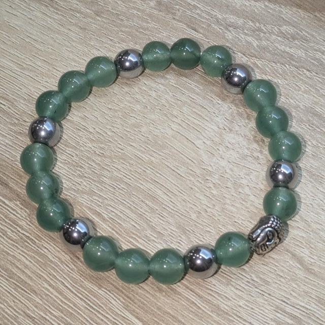 Bracelet "Aventurine & Hématite" 8mm BR-029