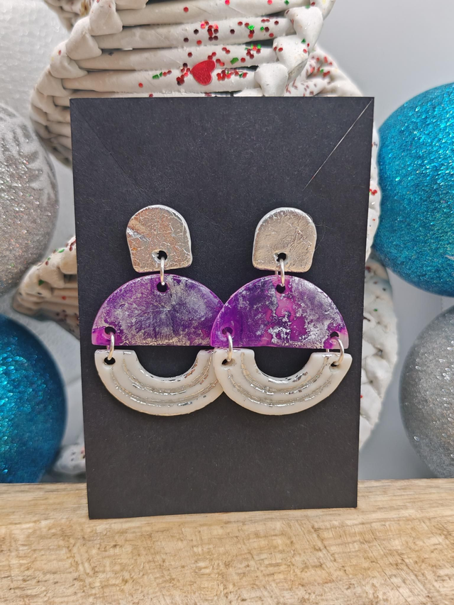 Boucles uniques Violettes 