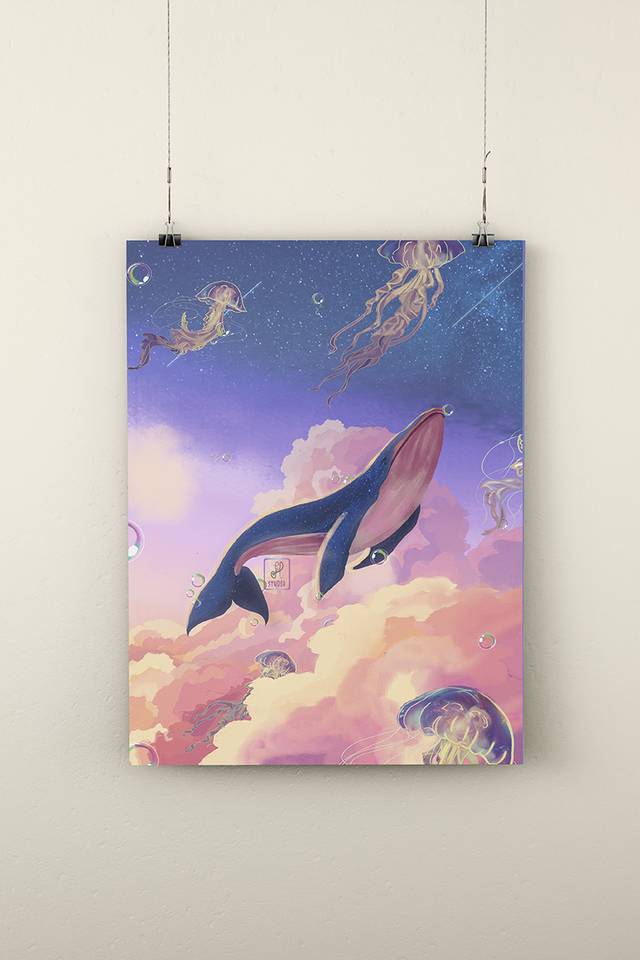 Print : Flying Whale