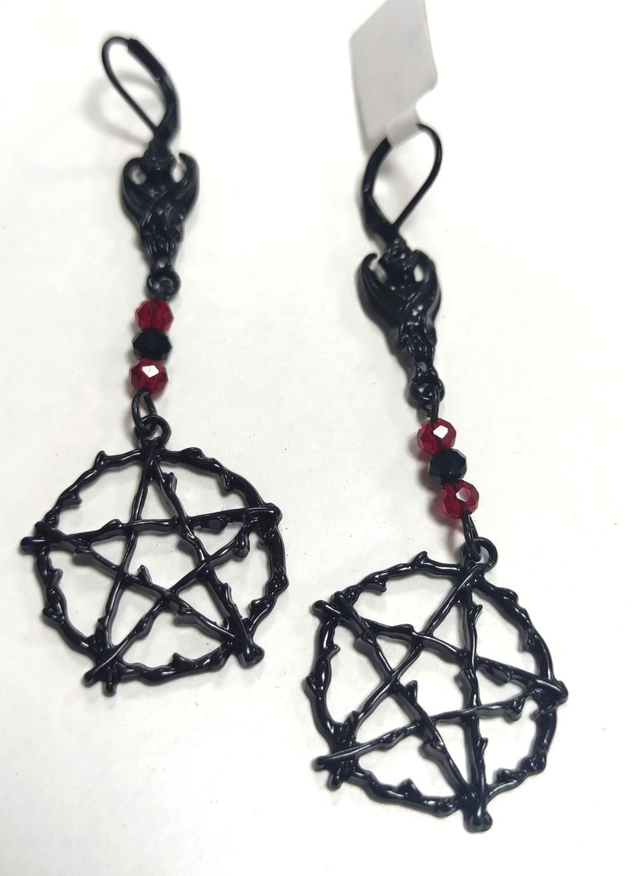 Boucles d'oreilles pentacle 