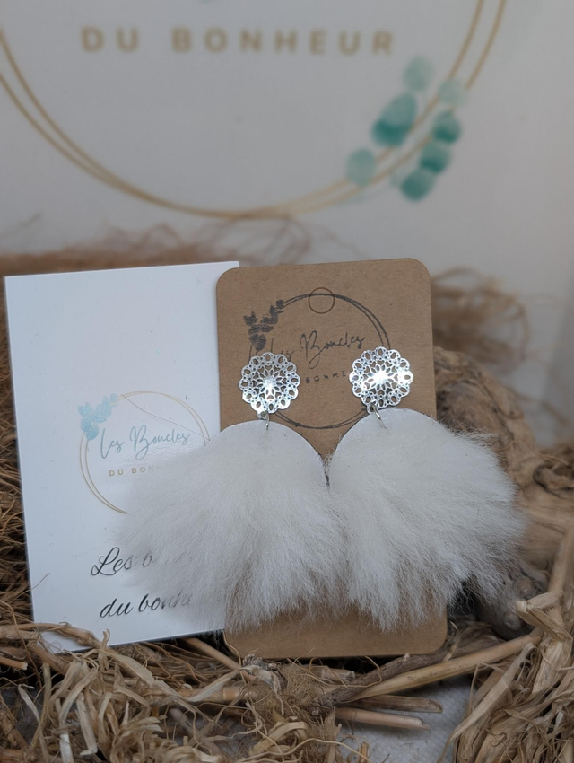 Boucles d'oreilles Flocon douceur flo005