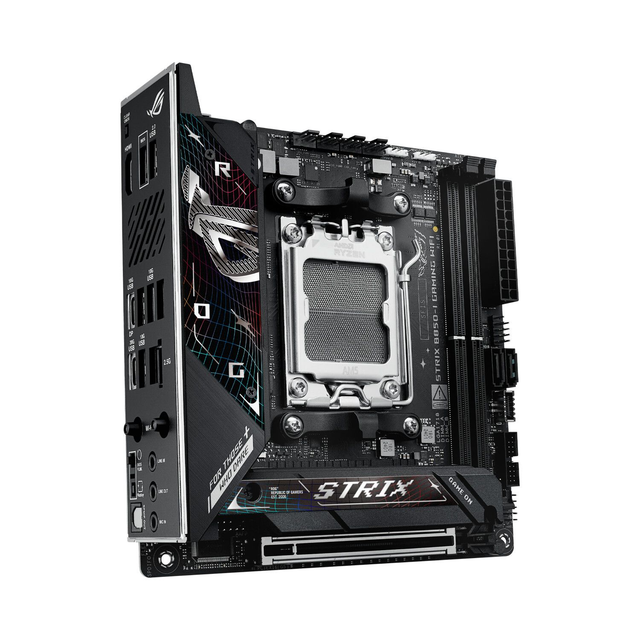 02.2.0112 – Scheda Madre ASUS ROG STRIX B850‑I GAMING WIFI – Mini‑ITX compatta nera con WiFi 7 per Ryzen 7000/8000/9000
