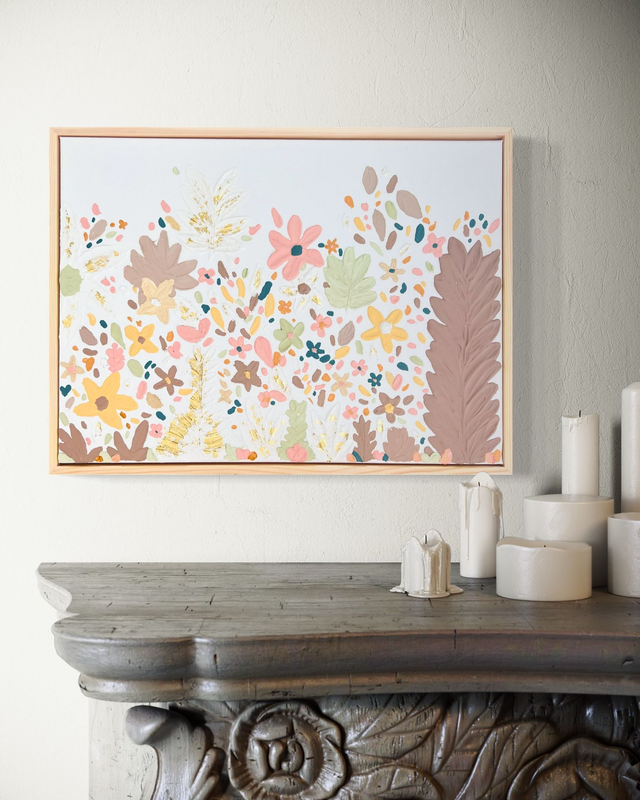 VENDU 🤚 Jardin Fleuri - art texturé figuratif contemporain