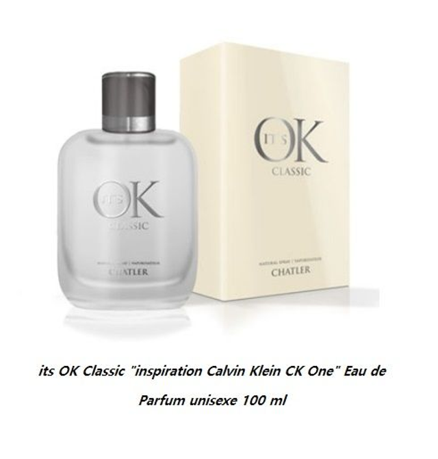 its OK Classic "inspiration Calvin Klein CK One" Eau de Parfum unisexe 100 ml