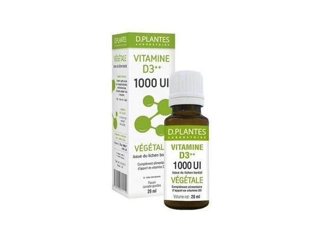 Vitamine D3++ Végétale 1000 UI 20ml / D.Plantes 