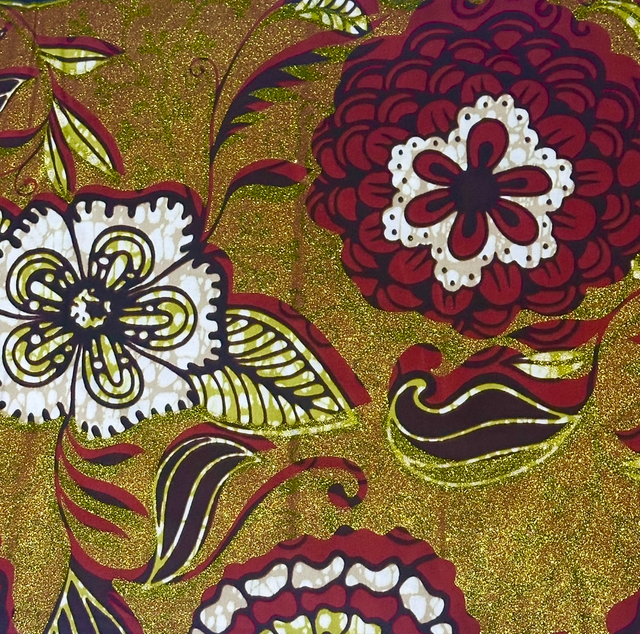 Wax Cannelle 1m80 Coton Pailleté