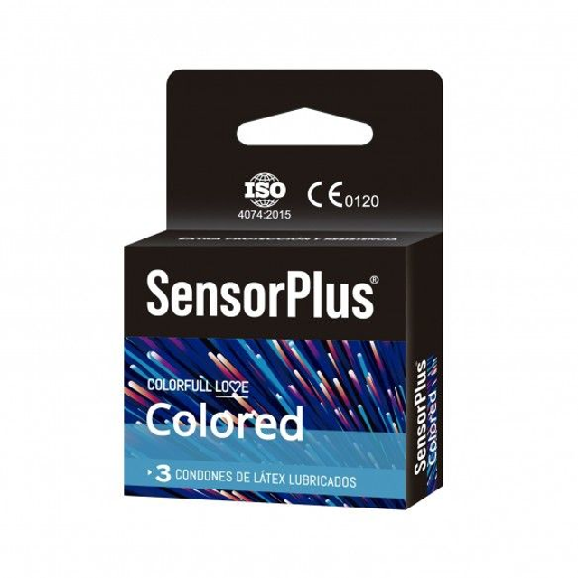 Preservativos Sensor Plus Colored 3 Un