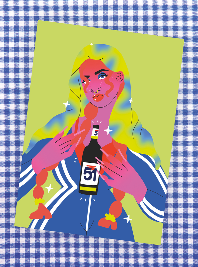 Madonne au pastis - Impression A3