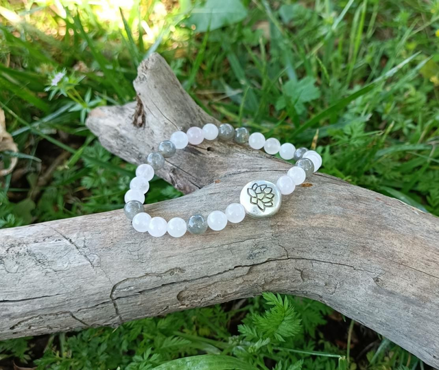 Quartz Rose et Labradorite