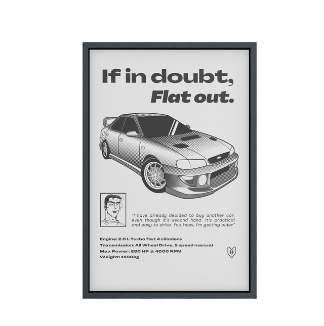 Póster Subaru Impreza 50x70cm
