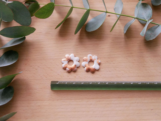 Bloom 8 pétales blanc/chrome